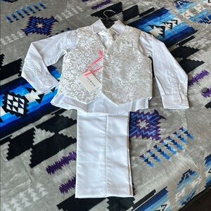 Isaac Mizrahi White Kids Matching Set